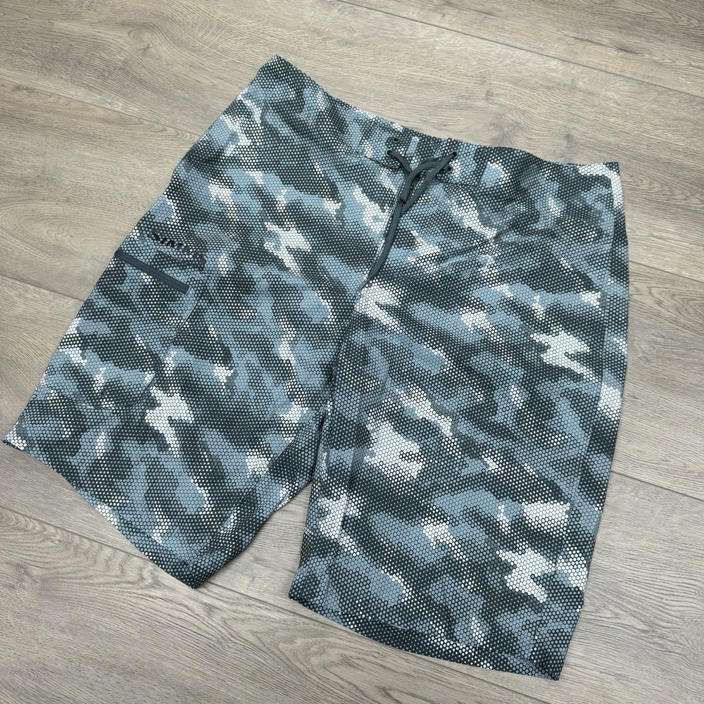Simms Solarflex Digital Camo Shorts Men's Sz 36 Fishing Boat Outdoor